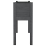 Jardinera de madera maciza de pino gris 70x31x70 cm de vidaXL, Maceteros y jardineras - Ref: Foro24-810823, Precio: 51,84 €, ...