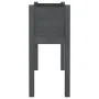 Jardinera de madera maciza de pino gris 70x31x70 cm de vidaXL, Maceteros y jardineras - Ref: Foro24-810823, Precio: 51,12 €, ...