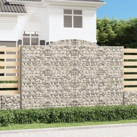 Cestas de gaviones 7 uds forma de arco hierro 300x50x200/220 cm en Macetas y jardineras | Comprar online en Foru.es