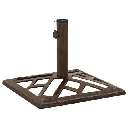 Base de sombrilla de hierro fundido bronce 44x44x31 cm de vidaXL, Bases para sombrillas - Ref: Foro24-317762, Precio: 45,94 €...