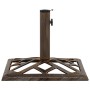Base de sombrilla de hierro fundido bronce 44x44x31 cm de vidaXL, Bases para sombrillas - Ref: Foro24-317762, Precio: 49,28 €...