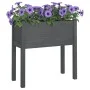 Jardinera de madera maciza de pino gris 70x31x70 cm de vidaXL, Maceteros y jardineras - Ref: Foro24-810823, Precio: 51,12 €, ...