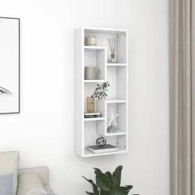 White plywood wall shelf 36x16x90 cm by vidaXL, Shelves and shelves - Ref: Foro24-803011, Price: 41,54 €, Discount: %