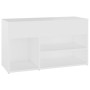 Banco zapatero de madera contrachapada blanco 80x30x45 cm de vidaXL, Zapateros y organizadores de calzado - Ref: Foro24-80874...