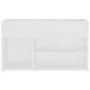 Banco zapatero de madera contrachapada blanco 80x30x45 cm de vidaXL, Zapateros y organizadores de calzado - Ref: Foro24-80874...