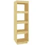 Estantería/divisor de espacios madera maciza pino 40x35x135 cm de vidaXL, Librerías y estanterías - Ref: Foro24-810849, Preci...