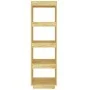 Estantería/divisor de espacios madera maciza pino 40x35x135 cm de vidaXL, Librerías y estanterías - Ref: Foro24-810849, Preci...