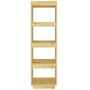 Estantería/divisor de espacios madera maciza pino 40x35x135 cm de vidaXL, Librerías y estanterías - Ref: Foro24-810849, Preci...