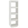 Estantería/divisor de espacios madera pino blanco 40x35x135 cm de vidaXL, Librerías y estanterías - Ref: Foro24-810850, Preci...