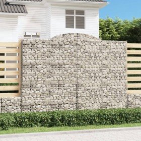 Cestas de gaviones 13 uds forma de arco hierro 300x50x220/240cm en Macetas y jardineras | Comprar online en Foru.es