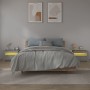 Mesitas de noche con LED 2 unidades gris sonoma 60x35x40 cm de vidaXL, Mesitas de noche - Ref: Foro24-3144973, Precio: 87,51 ...