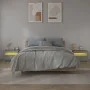 Mesitas de noche con LED 2 unidades gris sonoma 60x35x40 cm de vidaXL, Mesitas de noche - Ref: Foro24-3144973, Precio: 89,84 ...