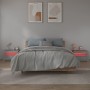 Mesitas de noche con LED 2 unidades gris sonoma 60x35x40 cm de vidaXL, Mesitas de noche - Ref: Foro24-3144973, Precio: 87,51 ...