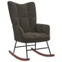 Silla mecedora con reposapiés terciopelo gris oscuro de vidaXL, Mecedoras - Ref: Foro24-328151, Precio: 160,64 €, Descuento: %