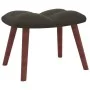 Silla mecedora con reposapiés terciopelo gris oscuro de vidaXL, Mecedoras - Ref: Foro24-328151, Precio: 160,64 €, Descuento: %