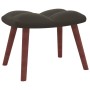 Silla mecedora con reposapiés terciopelo gris oscuro de vidaXL, Mecedoras - Ref: Foro24-328151, Precio: 164,25 €, Descuento: %