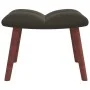 Silla mecedora con reposapiés terciopelo gris oscuro de vidaXL, Mecedoras - Ref: Foro24-328151, Precio: 160,64 €, Descuento: %