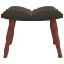 Silla mecedora con reposapiés terciopelo gris oscuro de vidaXL, Mecedoras - Ref: Foro24-328151, Precio: 164,25 €, Descuento: %