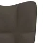 Silla mecedora con reposapiés terciopelo gris oscuro de vidaXL, Mecedoras - Ref: Foro24-328151, Precio: 160,64 €, Descuento: %