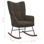 Silla mecedora con reposapiés terciopelo gris oscuro de vidaXL, Mecedoras - Ref: Foro24-328151, Precio: 160,64 €, Descuento: %