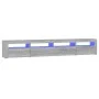 Mueble de TV con luces LED gris Sonoma 240x35x40 cm de vidaXL, Muebles TV - Ref: Foro24-3152728, Precio: 160,71 €, Descuento: %