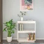 Estantería madera maciza de pino blanca 60x35x71 cm de vidaXL, Librerías y estanterías - Ref: Foro24-810860, Precio: 41,96 €,...