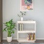 Estantería madera maciza de pino blanca 60x35x71 cm de vidaXL, Librerías y estanterías - Ref: Foro24-810860, Precio: 42,36 €,...