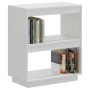 Estantería madera maciza de pino blanca 60x35x71 cm de vidaXL, Librerías y estanterías - Ref: Foro24-810860, Precio: 42,36 €,...