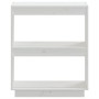 Estantería madera maciza de pino blanca 60x35x71 cm de vidaXL, Librerías y estanterías - Ref: Foro24-810860, Precio: 42,36 €,...