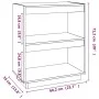Estantería madera maciza de pino blanca 60x35x71 cm de vidaXL, Librerías y estanterías - Ref: Foro24-810860, Precio: 41,96 €,...