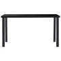 Mesa de comedor de vidrio templado negro 140x70x75 cm de vidaXL, Mesas de cocina y de comedor - Ref: Foro24-281853, Precio: 1...