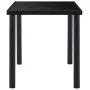 Mesa de comedor de vidrio templado negro 140x70x75 cm de vidaXL, Mesas de cocina y de comedor - Ref: Foro24-281853, Precio: 1...