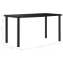 Mesa de comedor de vidrio templado negro 140x70x75 cm de vidaXL, Mesas de cocina y de comedor - Ref: Foro24-281853, Precio: 1...
