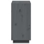 Estantería madera maciza de pino gris 60x35x71 cm de vidaXL, Librerías y estanterías - Ref: Foro24-810861, Precio: 39,64 €, D...