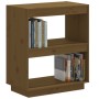 Estantería madera maciza de pino marrón miel 60x35x71 cm de vidaXL, Librerías y estanterías - Ref: Foro24-810862, Precio: 44,...