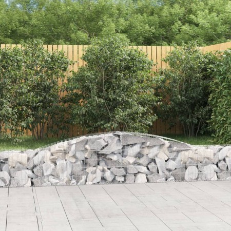 Cestas de gaviones 10 uds forma de arco hierro 400x30x40/60 cm en Macetas y jardineras | Comprar online en Foru.es