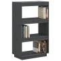 Estantería/divisor de espacios madera pino gris 60x35x103 cm de vidaXL, Librerías y estanterías - Ref: Foro24-810866, Precio:...