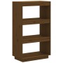 Estantería/divisor de espacios pino marrón miel 60x35x103 cm de vidaXL, Librerías y estanterías - Ref: Foro24-810867, Precio:...