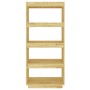 Estantería/divisor de espacios madera maciza pino 60x35x135 cm de vidaXL, Librerías y estanterías - Ref: Foro24-810869, Preci...