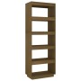 Estantería/divisor de espacios madera pino marrón 60x35x167 cm de vidaXL, Librerías y estanterías - Ref: Foro24-810877, Preci...