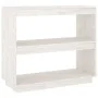 Estantería de madera maciza de pino blanco 80x35x71 cm de vidaXL, Librerías y estanterías - Ref: Foro24-810880, Precio: 48,58...