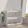 Estantería de madera maciza de pino blanco 80x35x71 cm de vidaXL, Librerías y estanterías - Ref: Foro24-810880, Precio: 49,03...