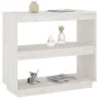 Estantería de madera maciza de pino blanco 80x35x71 cm de vidaXL, Librerías y estanterías - Ref: Foro24-810880, Precio: 48,58...
