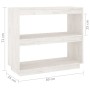 Estantería de madera maciza de pino blanco 80x35x71 cm de vidaXL, Librerías y estanterías - Ref: Foro24-810880, Precio: 49,03...