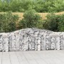 Cestas de gaviones 7 uds forma de arco hierro 400x30x80/100 cm en Macetas y jardineras | Comprar online en Foru.es