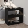 Estantería de madera maciza de pino negra 80x35x71 cm de vidaXL, Librerías y estanterías - Ref: Foro24-810883, Precio: 54,46 ...