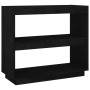 Estantería de madera maciza de pino negra 80x35x71 cm de vidaXL, Librerías y estanterías - Ref: Foro24-810883, Precio: 54,46 ...