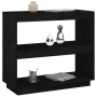 Estantería de madera maciza de pino negra 80x35x71 cm de vidaXL, Librerías y estanterías - Ref: Foro24-810883, Precio: 54,46 ...
