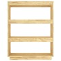Estantería/divisor de espacios madera maciza pino 80x35x103 cm de vidaXL, Librerías y estanterías - Ref: Foro24-810884, Preci...