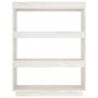 Estantería/divisor de espacios madera pino blanco 80x35x103 cm de vidaXL, Librerías y estanterías - Ref: Foro24-810885, Preci...